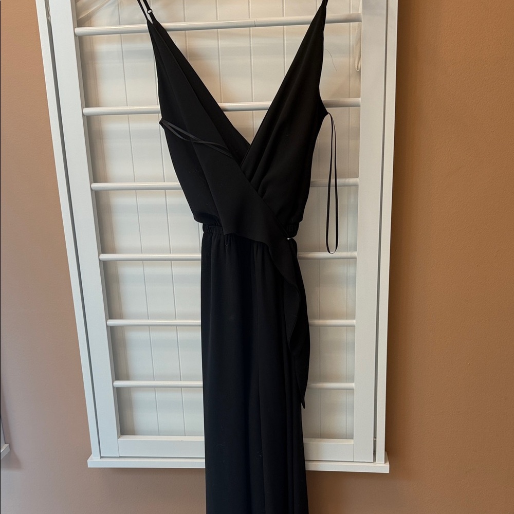 Express Black Wrap Jumpsuit